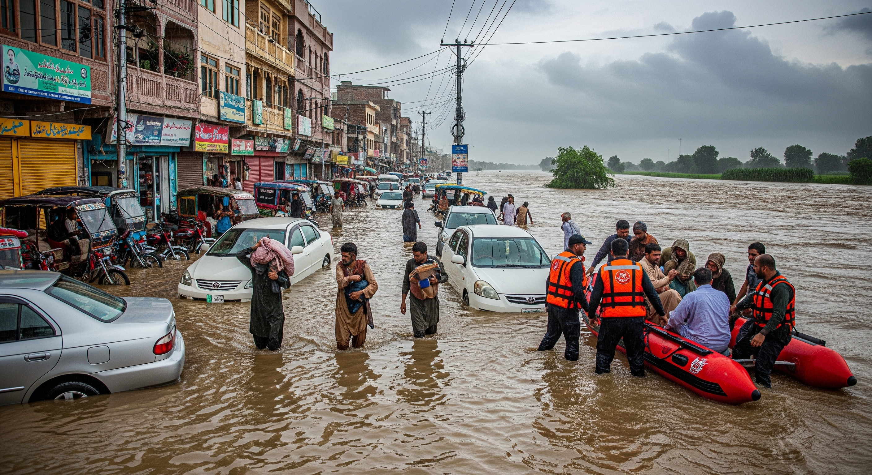 Heavy Monsoon Rains Continue in Pakistan, Flood Warnings Issued Across Multiple Regions